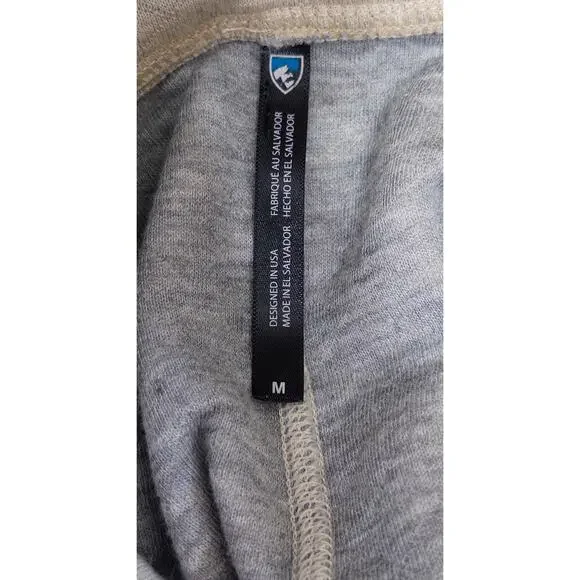 KUHL Athena women's quilted pullover sz M cowl neck outdoor kangaroo pocket cozy - Picture 3 of 4